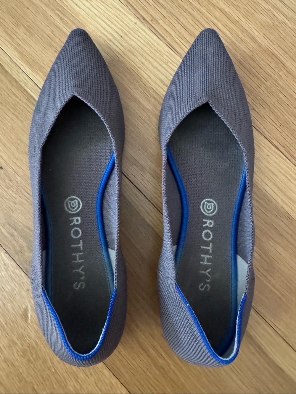 Rothy's Women's Pointed Flat in Gray